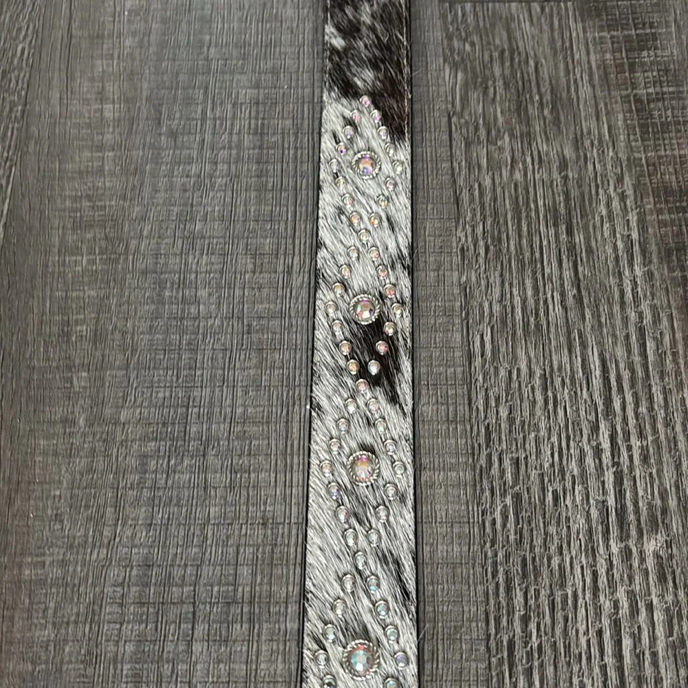 Ranger Belt Company Geniune Leather & Cowhide Embellished Size 36 Belt - Picture 7 of 11